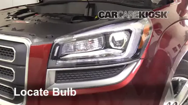 2017 GMC Acadia Limited 3.6L V6 Éclairage Feu clignotant avant (remplacer l'ampoule)